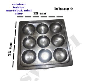 wajan cetakan martabak mini/cilor/cimin lobang 9