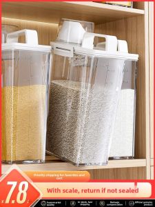 Japanese Style Sealed Plastic Rice Storage Box Pest Proof Moisture Proof Flour Storage Container Home Use Grain Storage Tub