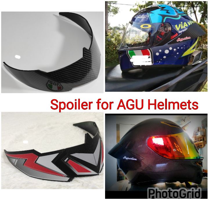 Spoiler fit for AGU helmets (Universal) Lazada PH