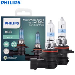 Philips | Philips X-tremeVision Pro150 HB3 9005 Car Halogen Headlight 12V 60W P20d +150% Bright White Original ECE Lamp More Light 9005XVP