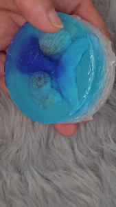 Mermaid Deep Sea Artisanal Soap Handmade Circle Hand Soap with Unique Mermaid Tail Design