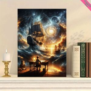 500/1000 Pieces Jigsaw Puzzle Surreal Starry Sky Ocean Sailboat Jigsaw Puzzle Educational Toy for Kids Children s Games Gift
