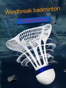 Windproof Shuttlecock - Outdoor Badminton Ball for Training - Nylon Plastic Rubber - Durable & Lightweight