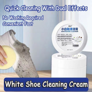 White Shoe Foam Cleaner Shoes Cleaning Stain Whitening Multi-purpose Magic Cleaner Cream Reusable Shoes Cleaning Wipe Sponge Remove Stains Cleaning Cream For Shoe 小白鞋清洁膏