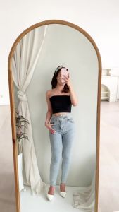 CONQUEROR.ID - Tengtop Crop Tanpa Tali S-XXL Spandek Halus Good Quality Bisa Melar