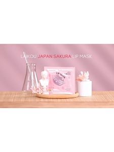 [Spesial Buka Puasa & Stok Hampir Habis]10 buah/kotak，LAIKOU Japanese Sakura Lip Mask Gel Kolagen 60g Melembapkan & Mengurangi KerutanPerawatan Bibir