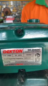 Máy đục bê tông DEKTON 30 ly DK-65c (30mm-1850w) Tặng 2 mũi đục 2022 New 100% siêu khoẻ