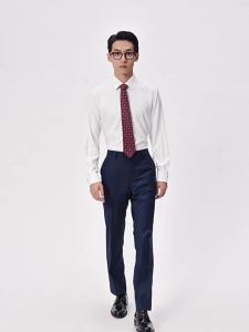 Pure Color Versatile Business Shirt Silk