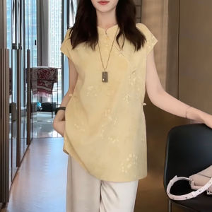 Shalldoer | Chinese Style Design Summer Elegant Short Sleeve Blouse