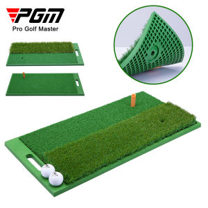 Pgm Trong Nhà Nhà Màu Xanh Lá Cây cỏ nhân tạo Golf Đệm tập Đu Cắt Exerciser Xách Tay Thảm Tập Đánh Golf Với cọc TEE để nâng bóng gôn