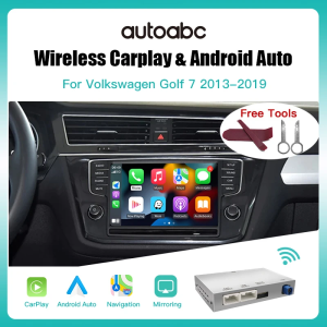 Wireless Carplay Android Auto For Volkswagen Golf 7 With MIBI System Multimedia Accessory Mirror Link AirPlay Supported Cameras