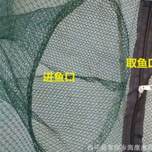 Folded Portable 5/6 Holes Fishing Net Network Casting Crayfish Catcher Shrimp Minnow Crab Cages Mesh Fish Nets