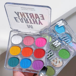 Palet Mắt Nhiều Màu Sắc 9 Màu Hoàn Thiện Mờ Palet Phấn Mắt Tự Nhiên Không Thấm Nước Palet Phấn Mắt Sân Khấu Palet Phấn Mắt Nhiều Lớp