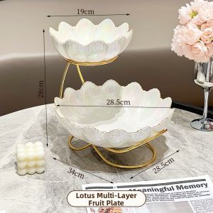 XIAOHUANGLU | Luxurious Elegant Living Room Fruit & Snack Tray