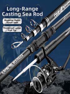 LWTOU | Super Hard Casting Sea Fishing Rod Set