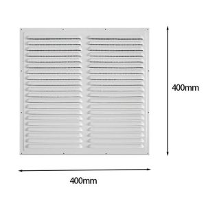 1Pcs Air Vent Louver Vent Grille Cover 100/200/250/300mm Square Vent Ct Screen Cover For Covering Wall Or Ceiling Openings White