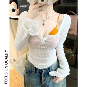 LUOFEN | เสื้อคลุมกันแดดเพื่อหุ่นบาง สีขาว