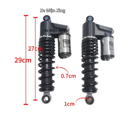 giá 1 cặp phuộc sau xe điện 27cm(29cm)Bộ giảm xóc sau xe đạp điệnphù hợp xe 133X-MenVespagogophụ tùng phụ kiện xe đạp điện xe máy điện