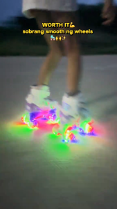 【Light-Up】Double row Skate Roller Inline 4 wheel Roller Skating Shoes for KidsSuitable for Beginners