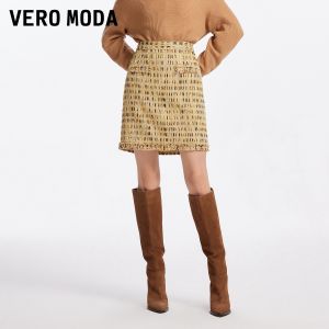 Vero Moda | Elegant Autumn High-Waist Tweed Skirt
