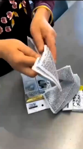 Set 5 Khăn Lưới Rửa Chén – Sợi Kim Loại Mềm Không Trầy Bền Khô Nhanh Rửa Nồi Chảo Chống Dính