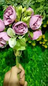 Bunga Camelia Putik Cabang 5 - bunga artificial Imitasi kain untuk dekorasi cafe dekorasi rumah dekorasi kamar dekorasi pelaminan atau dekorasi wedding Import artifisial premium termurah artifisial palsu kain