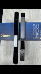 Khóa cửa vân tay Demax EL906 AG mở bằng nhận diện khuôn mặt Face ID vân tay mật mã thẻ từ...