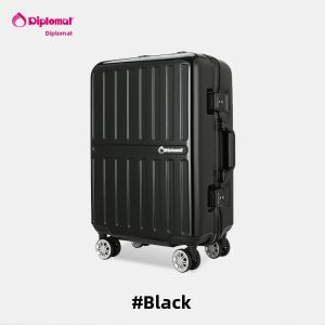 Diplomat | Aluminum Frame Durable Travel Luggage with Swivel Wheels 24 Inches