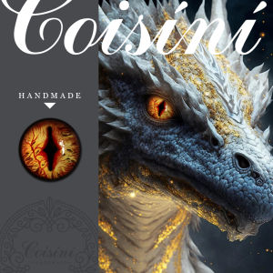 Original/Wool Felt/Handmade/Beast Pupil Artificial Glass Eye Dragon Pupil