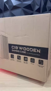 Case VSP E-ATX Gaming C19 Wooden Đen/ Trắng - Hàng Chính Hãng