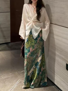 AICAILIN | Bộ Đầm Dài Phong Cách Trung Quốc Elegante Cho Mùa Hè