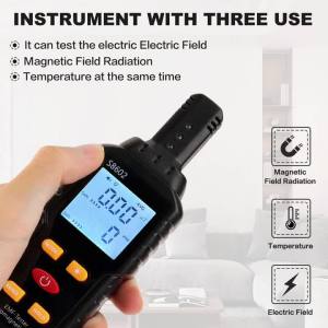 Máy Đo EMF 3 Trong 1 Máy Dò Bức Xạ Điện Từ Trường Thiết Bị Kiểm Tra An Toàn Gia Đình Thiết Bị Săn Ma Máy Kiểm Tra EMF