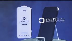 [16 Pro Max] Kính cường lực Hoda Sapphire nguyên khối kèm khung trợ dán cho IPhone 16 Pro Max  16 Pro   15 Promax / 15 Pro 14 Pro Max / 14 / 14 Pro / 14 Plus  13 Promax / 12 Pro Max đứng đầu thế giới