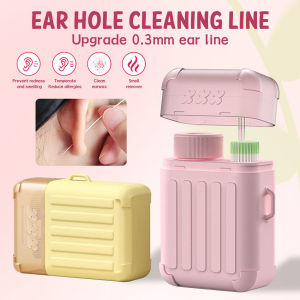 240pcs/set Ear Hole Cleaning Line with Cleaning Solution Disposable Ear Hole Cleaner Ear Hole Floss Paper Floss & Cleaner
