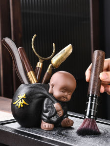 Bộ Đồ Trà Sét Đen Gỗ Đàn Hương Bộ Đồ Trà Đạo Bộ Sưu Tập Đồ Trang Trí Bộ Đồ Trà Sét Thiết Kế Hình Người Trung Quốc Thủ Công