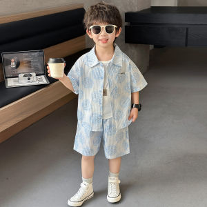 Fashion Thin Summer Boys Suit 2-Piece Set