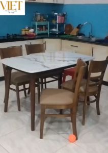 Bàn 4 ghế ăn sang chảnh Bộ bàn ghế gỗ bền đẹp hcm