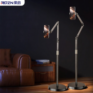 RQZN | Live Streaming Mobile & Tablet Stand 360° Rotatable Mobile With Wheels