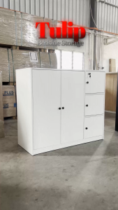 FREE INSTALLATION 🆓🚚 Kenzzo : Tulip sideboard with Hanging Rod /bedside mini storage/cabinet /chest drawers/ wardrobe