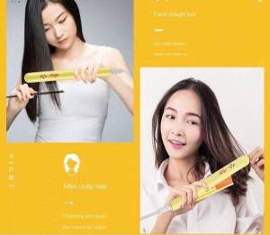 Alat pelurus dan penggulung rambut hair straightener n curler clip 2 in 1