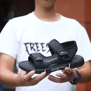 [ส่งเร็วพิเศษ!]  ใหม่เวอร์ชั่นเกาหลีทุกแมทช์รองเท้าแตะลำลองน้ำหนักเบาระบายอากาศผู้ชายรองเท้าแตะ