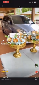 3-Size Metal Cake Stand Round Dessert Display Rack Wedding Birthday Parties Iron Pedestal Anti-Slip Dulang Hantaran Kek蛋糕架