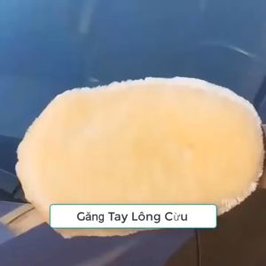 Gang tay rửa xe ô tô xe máy lông cừu chuyên dụng Bao gang tay lau rửa xe khô ướt Sợi microfiber siêu mềm