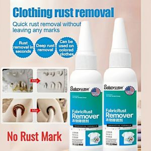 80ML Rust Remover For Clothes Multi-Purpose Fabric Rust Stain Remover Clothes Cleaner Clothing Cleansing Rust Remover For Clothes Multipurpose Powerful Cloth Cleaner