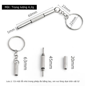 Tua vít Mini 3 trong 1 tiện dụng，Móc khóa tua vít sửa gọng kính Kính mắt-CA666