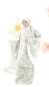 MUKENAH ANAK TRAVELING PREMUIM/MUKENAH ANAK MOTIF TERBARU USIA8 s/d 12 TAHUN/CUTTING LASER
