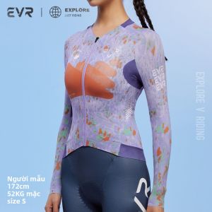 evr | Áo Đua Xe Đạp Nữ Chống Nắng Thoáng Khí Co Dãn Nhanh Khô