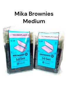 Mika brownies M / Box mika brownies / kotak brownies / mika kue kotak MEDIUM B-20 [50 Pcs]