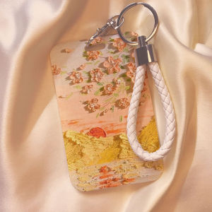 JIFANPAUL | Oil Painting Design ID Card Holder with Lanyard
