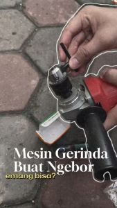 Kepala Bor Untuk Gerinda Tangan 10mm Drill Chuck Kepala M10 x 1.5 Gratis Mata Bor Beton